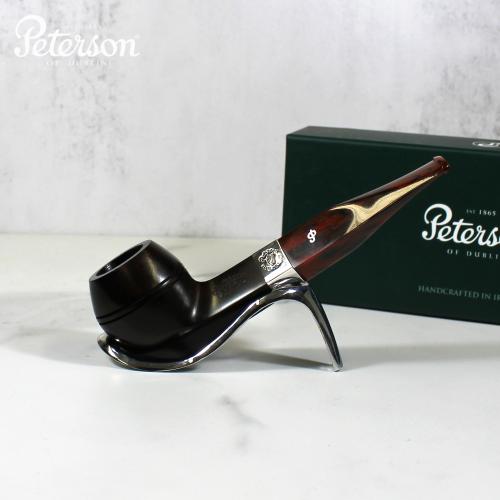 Peterson Irish Harp 150 Smooth Cumberland Silver Mounted Fishtail Pipe (PE1637)