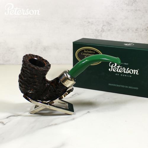 Peterson 2022 St. Patricks Day XL11 Sandblast Nickel Mounted Fishtail Pipe (PE1776)