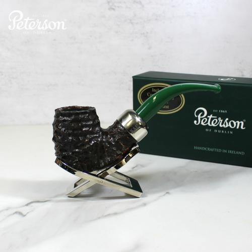 Peterson 2022 St. Patricks Day XL90 Sandblast Nickel Mounted Fishtail Pipe (PE1783)