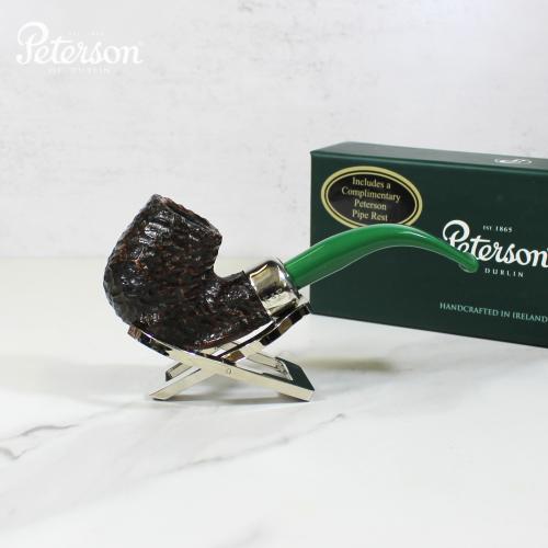 Peterson 2022 St. Patricks Day X220 Sandblast Nickel Mounted Fishtail Pipe (PE1788)