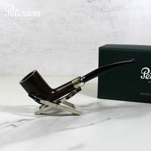 Peterson Irish Made Army 124 Nickel Mounted Fishtail Pipe (PE1962)