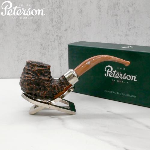 Peterson Derry Rustic 68 Nickel Mounted Fishtail Pipe (PE2347)