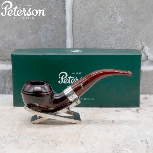 Peterson Irish Harp 999 Smooth Silver Mounted Fishtail Pipe (PE2525)