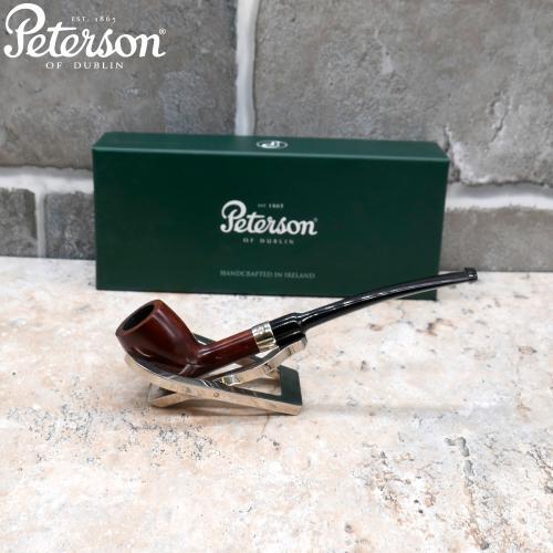 Peterson Belgique Smooth Nickel Mounted Fishtail Pipe (PE2580)