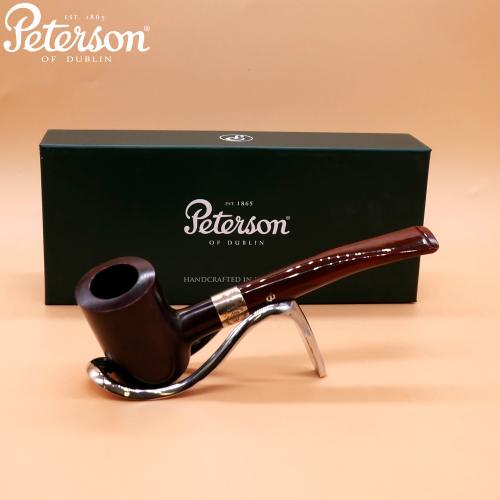 Peterson Irish Harp 701 Smooth Silver Mounted Fishtail Pipe (PE2616)