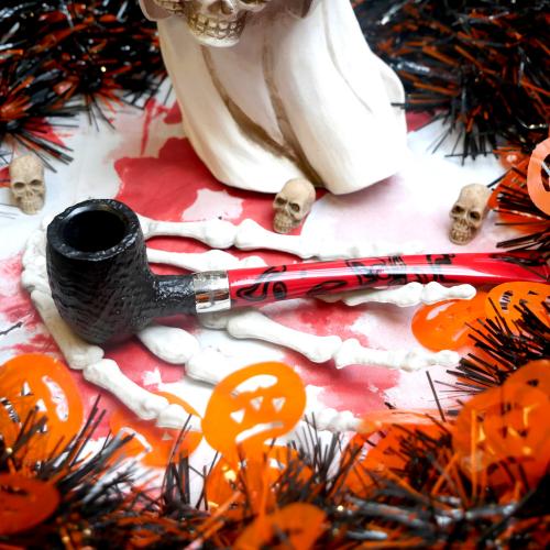 Peterson 2024 Halloween Sandblasted Dracula Barrel Fishtail Pipe (PE2810)