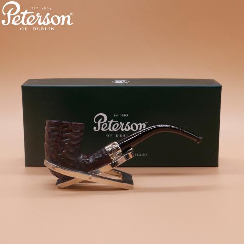 Peterson Donegal Rocky 128 Nickel Mounted Bent Fishtail Pipe (PE2856)