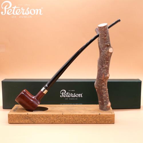 Peterson Churchwarden Smooth Tankard Nickel Mounted Fishtail Pipe (PE2905)