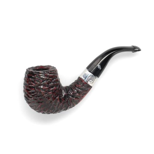 Peterson Sherlock Holmes Professor Rustic Silver Mounted P Lip Pipe (PE2998)