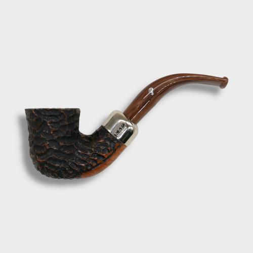 Peterson Derry Rustic 05 Nickel Mounted 9mm Filter Fishtail Pipe (PE3043)