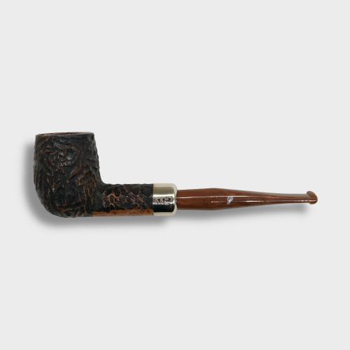 Peterson Derry Rustic 106 Nickel Mounted 9mm Filter Fishtail Pipe (PE3060)