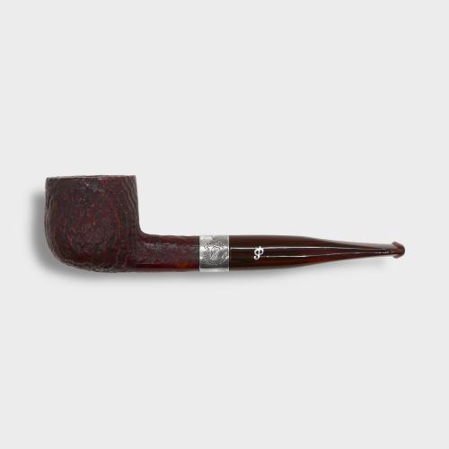 Peterson Irish Harp 608 Sandblast Silver Mounted Fishtail Pipe (PE3112)