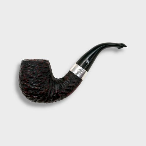Peterson Sherlock Holmes Professor Rustic Silver Mounted P Lip Pipe (PE3146)