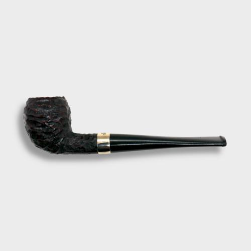 Peterson Junior Rusticated Pear Nickel Mounted Fishtail Pipe (PE3160)