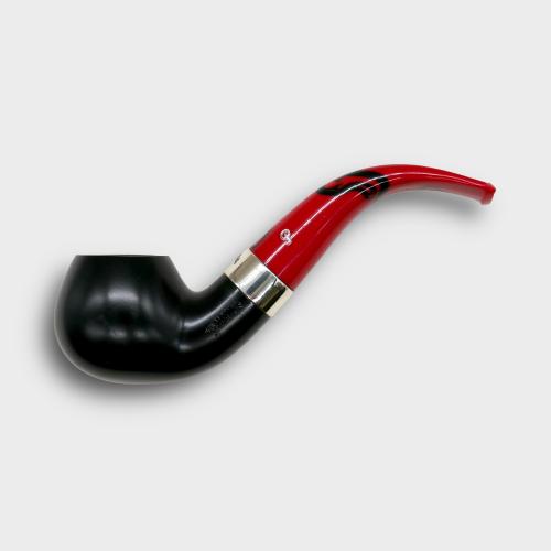 Peterson Dracula 03 Smooth Ebony Nickel Mounted Fishtail Pipe (PE3231)