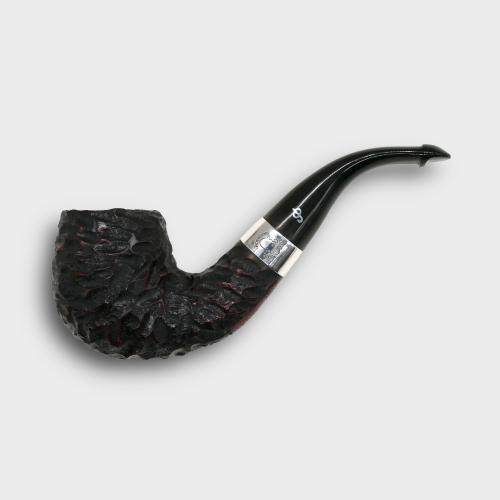 Peterson Sherlock Holmes Professor Rustic Silver Mounted P Lip Pipe (PE3250)