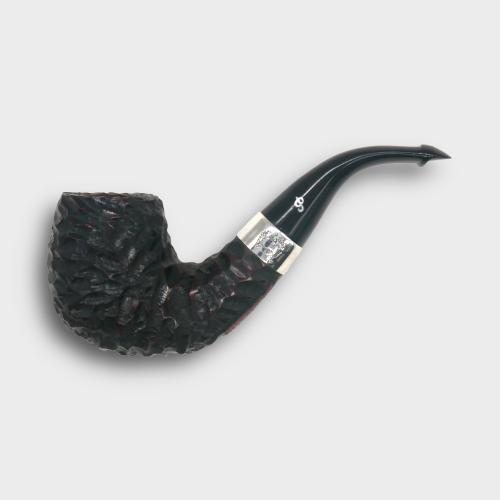 Peterson Sherlock Holmes Professor Rustic Silver Mounted P Lip Pipe (PE3319)