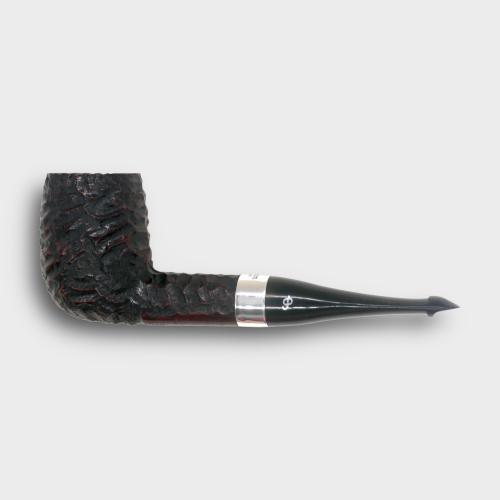 Peterson Pub Rustic Silver Mounted Straight P Lip Pipe (PE3346)