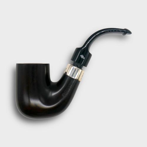 Peterson Pub Smooth Heritage Silver Mounted Bent P Lip Pipe (PE3356)