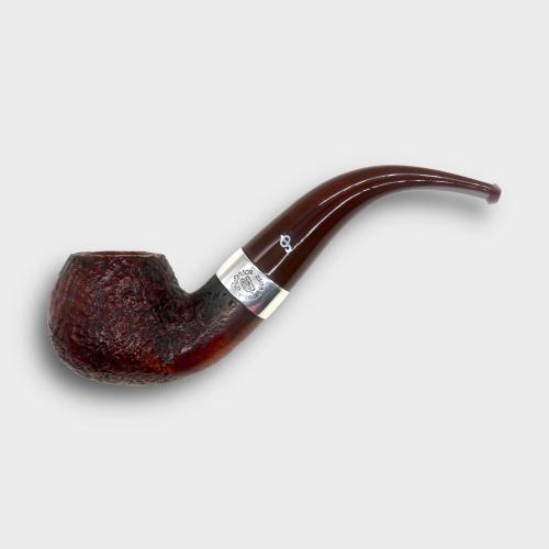Peterson Irish Harp 03 Sandblast Silver Mounted Fishtail Pipe (PE3377)
