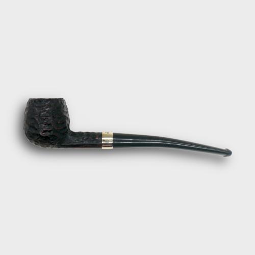 Peterson Junior Canted Apple Rusticated Nickel Mounted Fishtail Pipe (PE3395)
