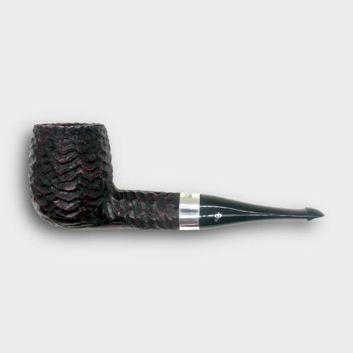 Peterson Pub Rustic Silver Mounted Straight P Lip Pipe (PE3396)