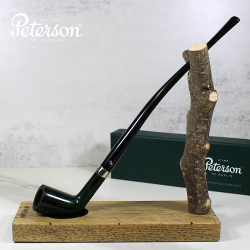 Peterson Churchwarden Dublin Green Nickel Mounted Fishtail Pipe (PEC229)