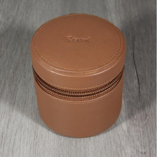 Peterson Grafton Medium Travel Tobacco Jar - Brown Leather