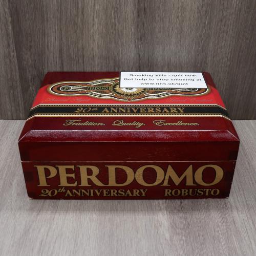 Empty Perdomo 20th Anniversary SG Robusto Box