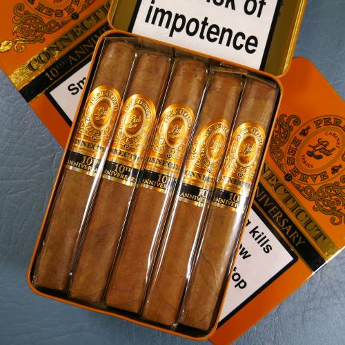 Perdomo 10th Anniversary Connecticut Purito Cigar - Tin of 5