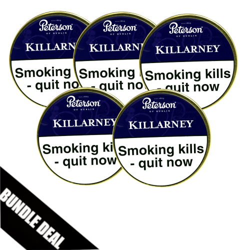 Bundle Deal - Peterson Killarney Pipe Tobacco - 5 x 50g Tin
