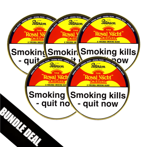 Bundle Deal - Peterson Royal Yacht Pipe Tobacco - 5 x 50g tin (Formerly Dunhill Range)