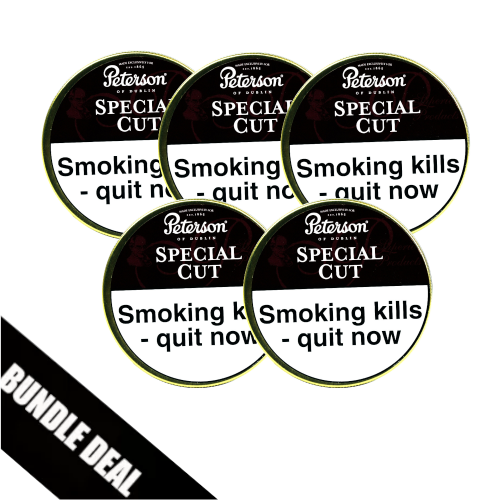 Bundle Deal - Peterson Special Cut (Formerly Nutty Cut) Pipe Tobacco 5 x 50g Tin