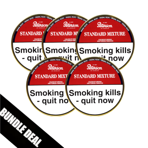 Bundle Deal - Peterson Standard Mixture Pipe Tobacco 5 x 50g tin (Formerly Dunhill Range)