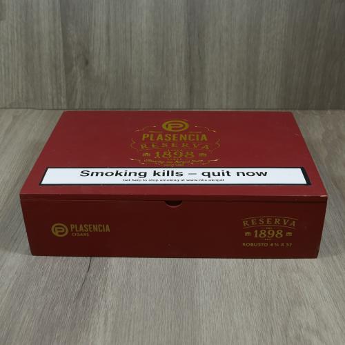 Empty Plasencia Reserva 1898 Robusto Cigar Box