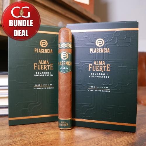 Plasencia Alma Fuerte Colorado Claro Eduardo I Cigar - 2 x Pack of 5 (10) Bundle Deal