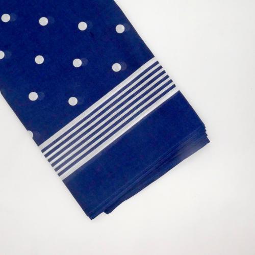 Wilsons of Sharrow Snuff Blue Big Polka Dot Handkerchief