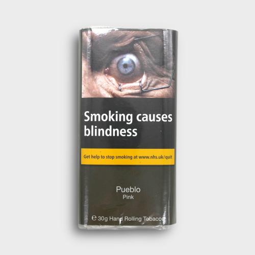 Pueblo Pink Hand Rolling Tobacco (Additive Free) 30g (Pouch)