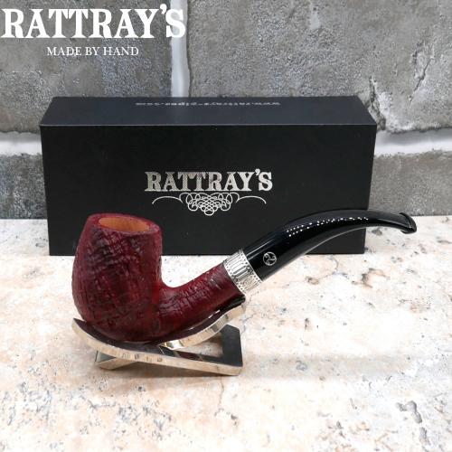 Rattrays Lobster 63 Red Sandblast 9mm Filter Fishtail Pipe (RA582)