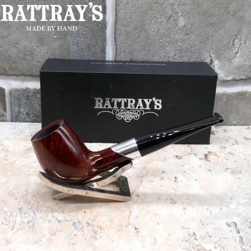 Rattrays Emblem Brown 157 Smooth Straight 9mm Filter Fishtail Pipe (RA938)