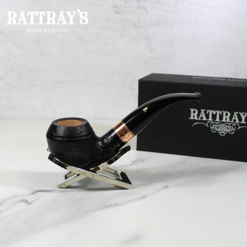 Rattrays Distillery 105 Sandblast Black 9mm Filter Fishtail Pipe (RA1105)