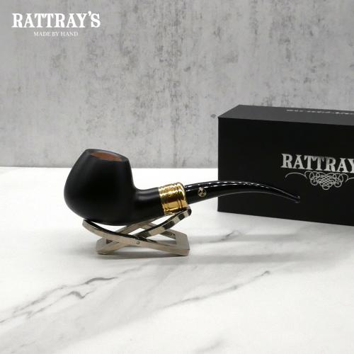 Rattrays Majesty 4 Smooth Black 9mm Filter Fishtail Pipe (RA1347)