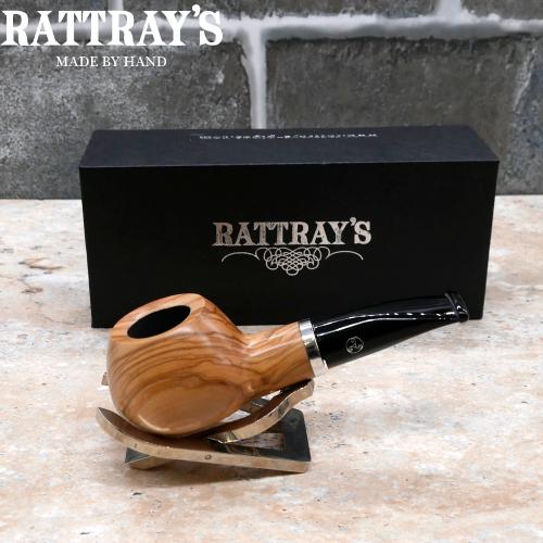 Rattrays Butchers Boy 22 Olive Smooth 9mm Filter Fishtail Pipe (RA1401)