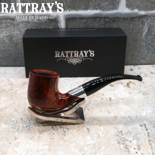 Rattrays Emblem Brown 159 Smooth Bent 9mm Filter Fishtail Pipe (RA1421)