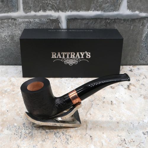 Rattrays Distillery 106 Sandblast Black 9mm Filter Fishtail Pipe (RA1428)