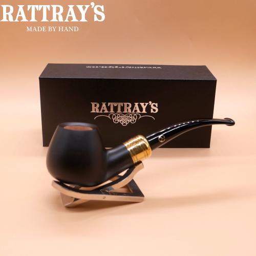 Rattrays Majesty 4 Smooth Black 9mm Filter Fishtail Pipe (RA1537)