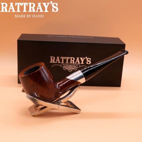 Rattrays Emblem Brown 158 Smooth Straight 9mm Filter Fishtail Pipe (RA1558)