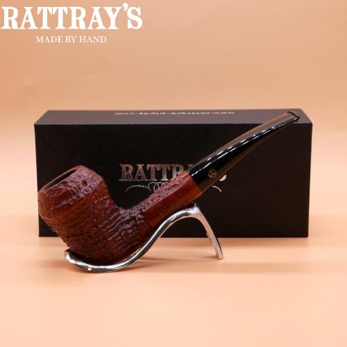 Rattrays Handmade Sandblast 2 Fishtail 9mm Filter Pipe (RA682)