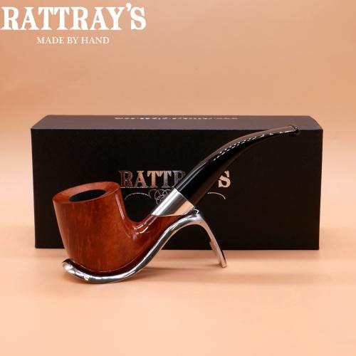 Rattrays Emblem Light 159 Smooth Bent 9mm Filter Fishtail Pipe (RA940)