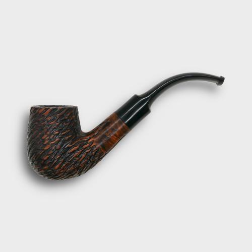 Real Briar Rustic Bent 9mm Filter Fishtail Pipe (RB009)